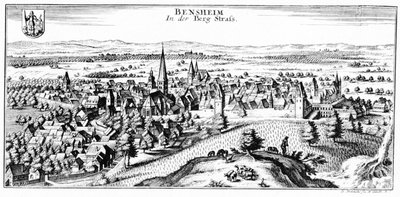 Pohled na Bensheim od Ludwig Lange